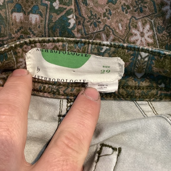 Anthropologie Cadet Slim Utility Pants Size 29 Green - Picture 5 of 6